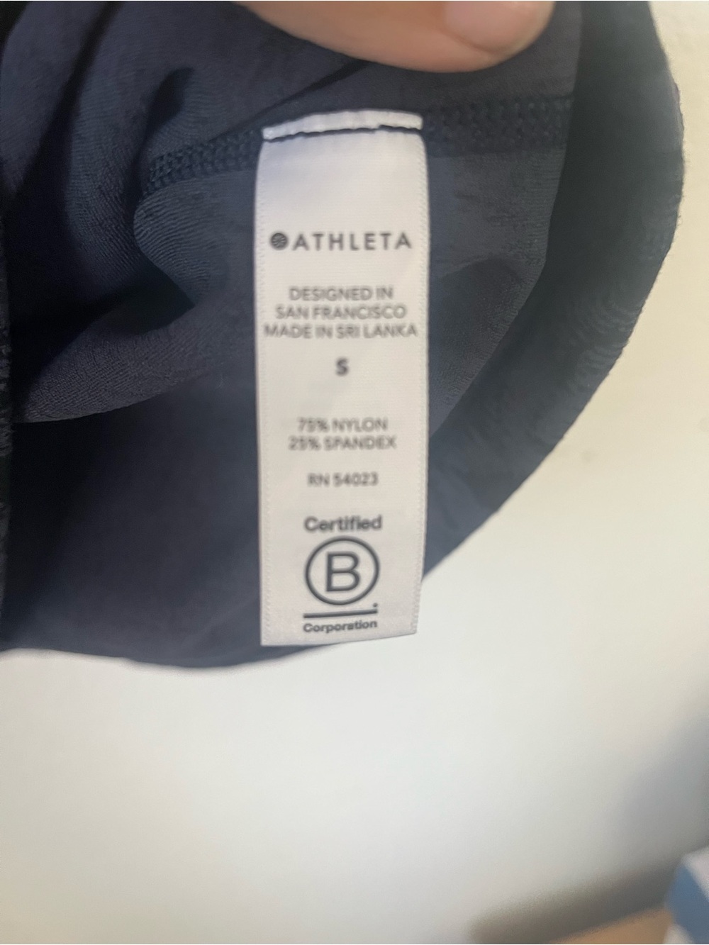 Athleta Dark Navy Floral Scoop Tank - Picture 8 of 8